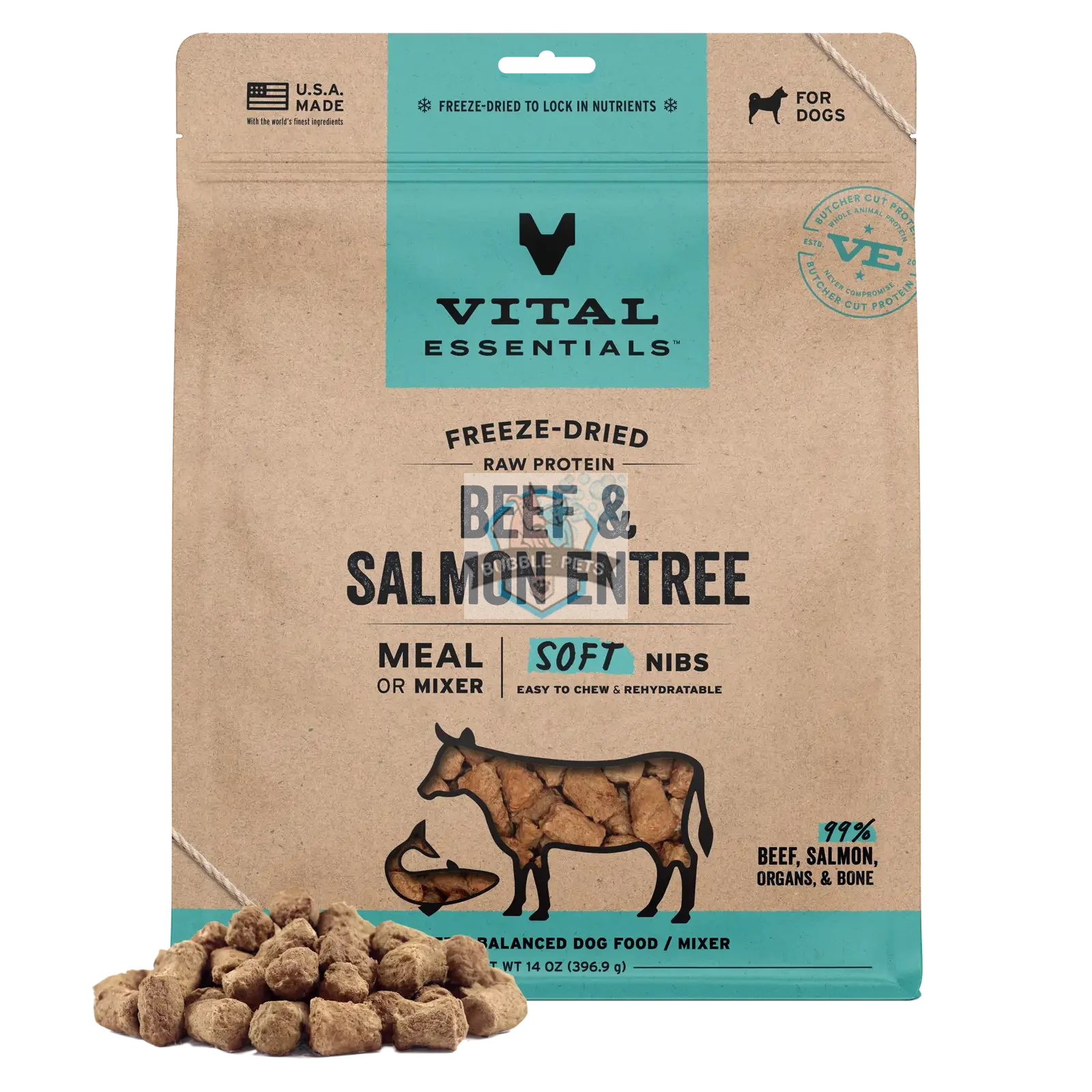 Vital Essentials Freeze Dried Soft Nibs for Dogs [14oz]