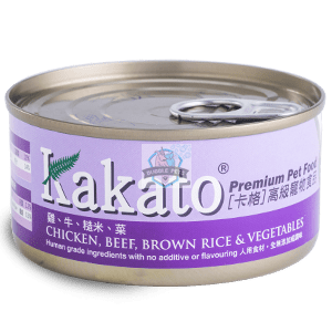 Kakato Chicken, Beef, Brown Rice & Vegetables Canned Cat & Dog Food