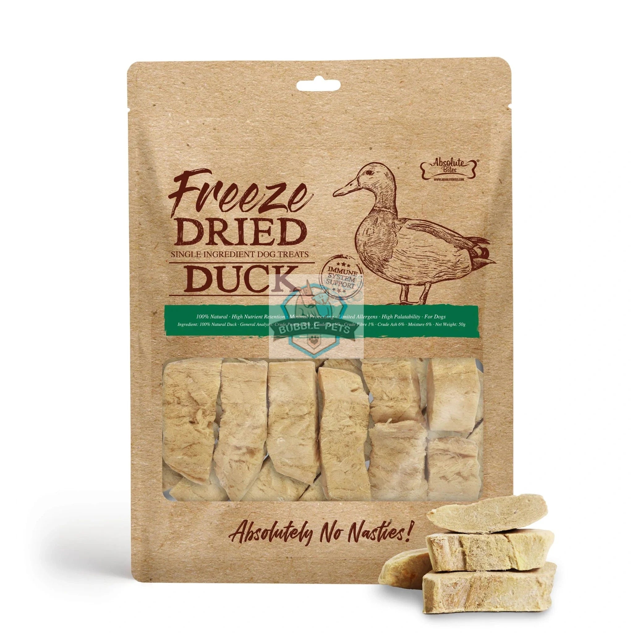 Absolute Bites Freeze Dried Duck Treats