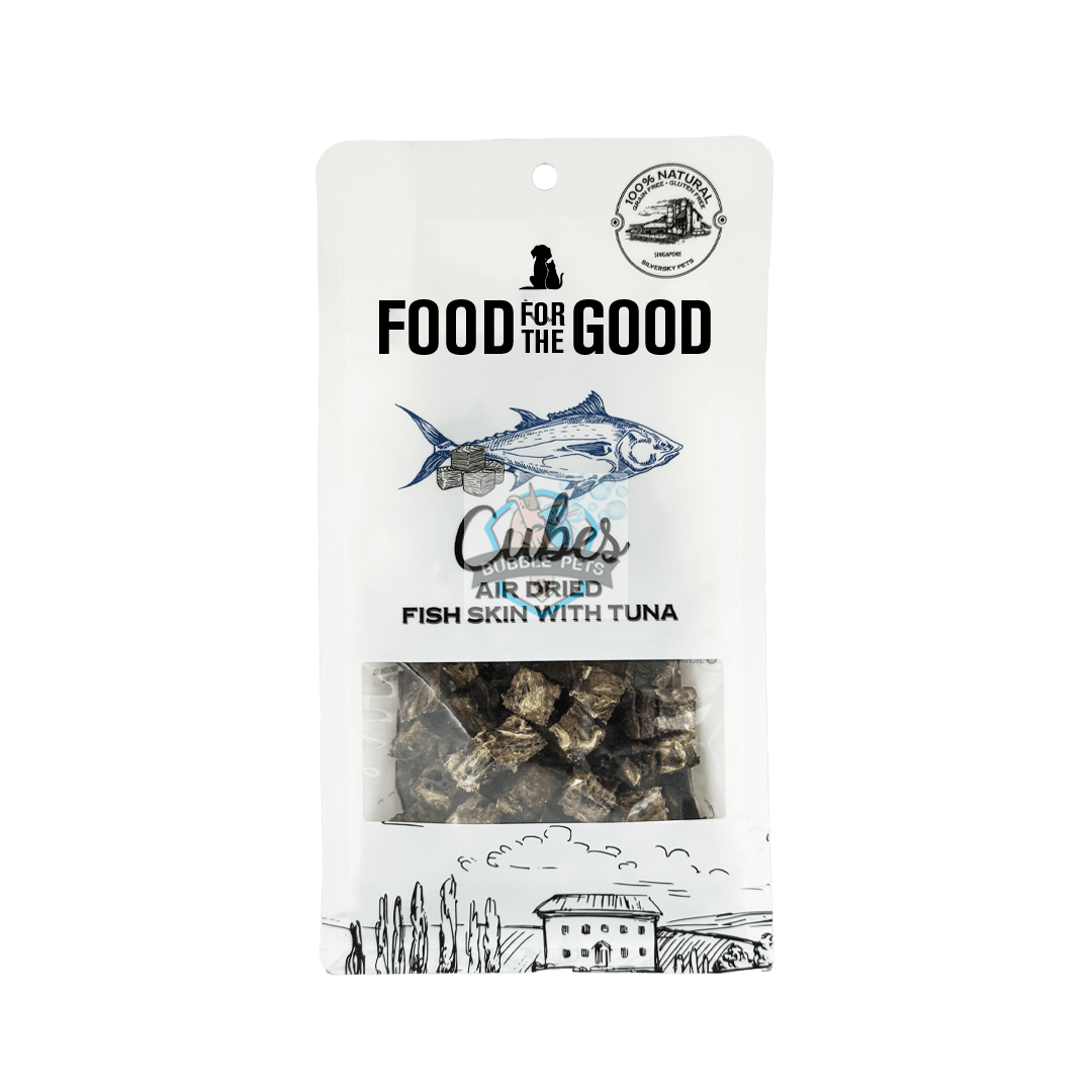 Food For The Good Air Dried Tuna & Fish Skin Cubes Cat & Dog Treats