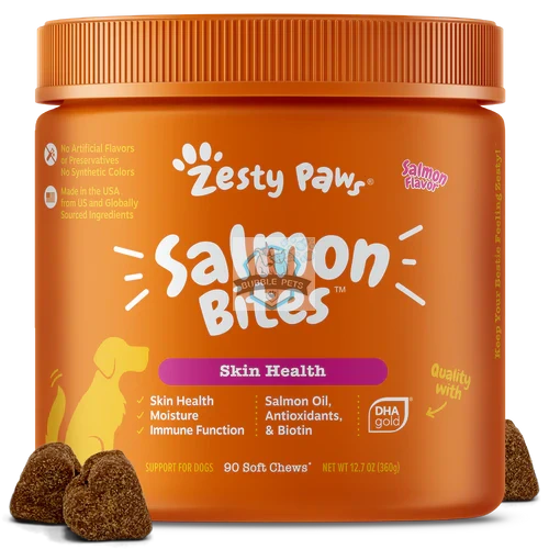 Zesty Paws Salmon Bites™ Soft Chews for Dogs