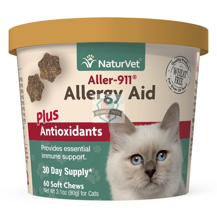 Naturvet Aller 911 Cat Allergy Aid Plus Antioxidants  [Size: 60 ct]