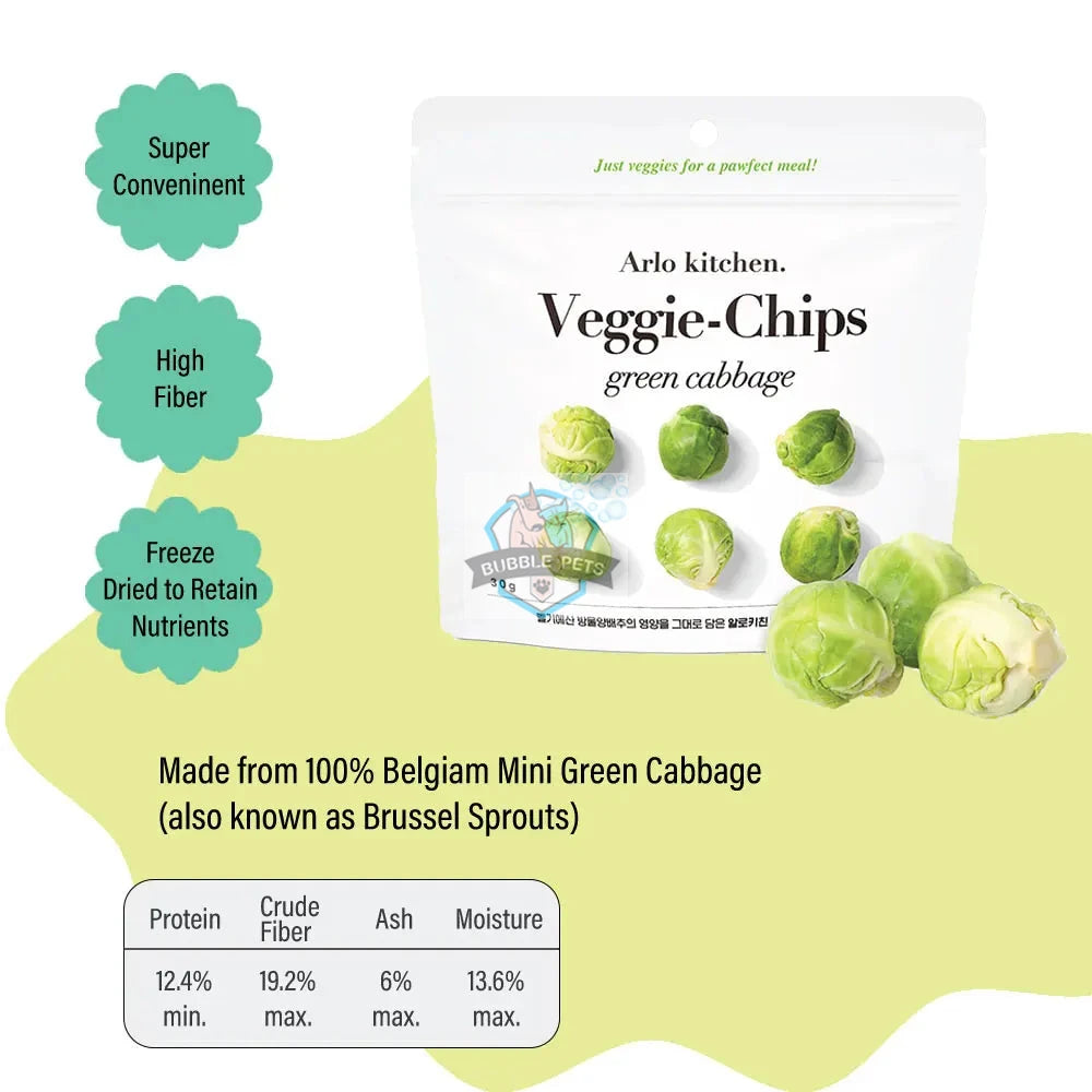 Arlo Kitchen - Mini Green Cabbage Veggie Chips