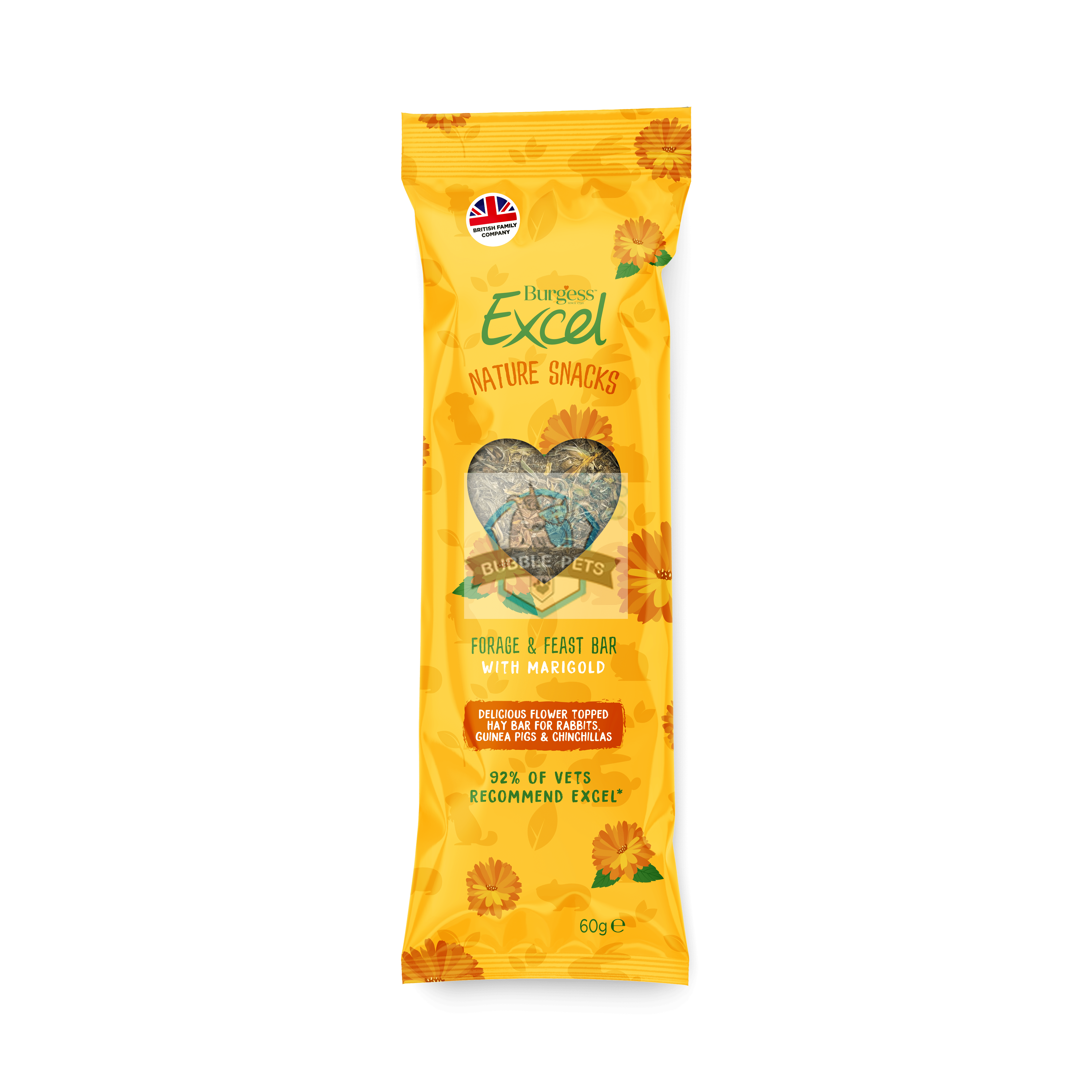 Burgess Excel Nature Snacks for Small Animal (Marigold 60g)