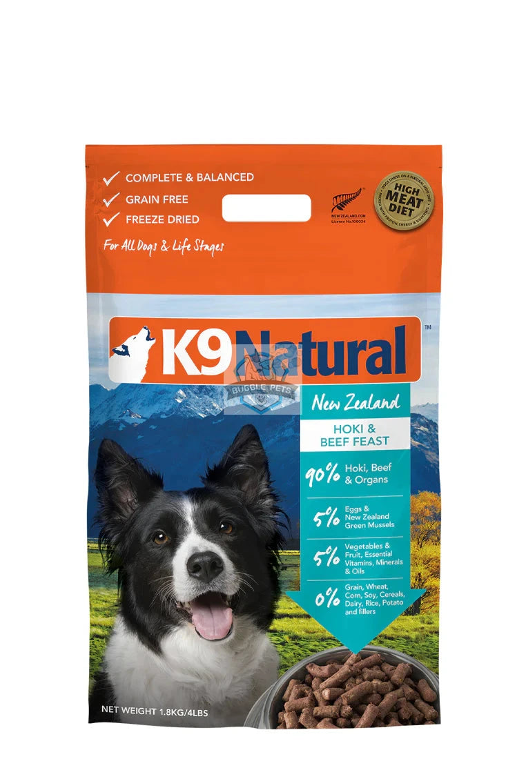 K9 Natural Freeze Dried Hoki & Beef Dog Food