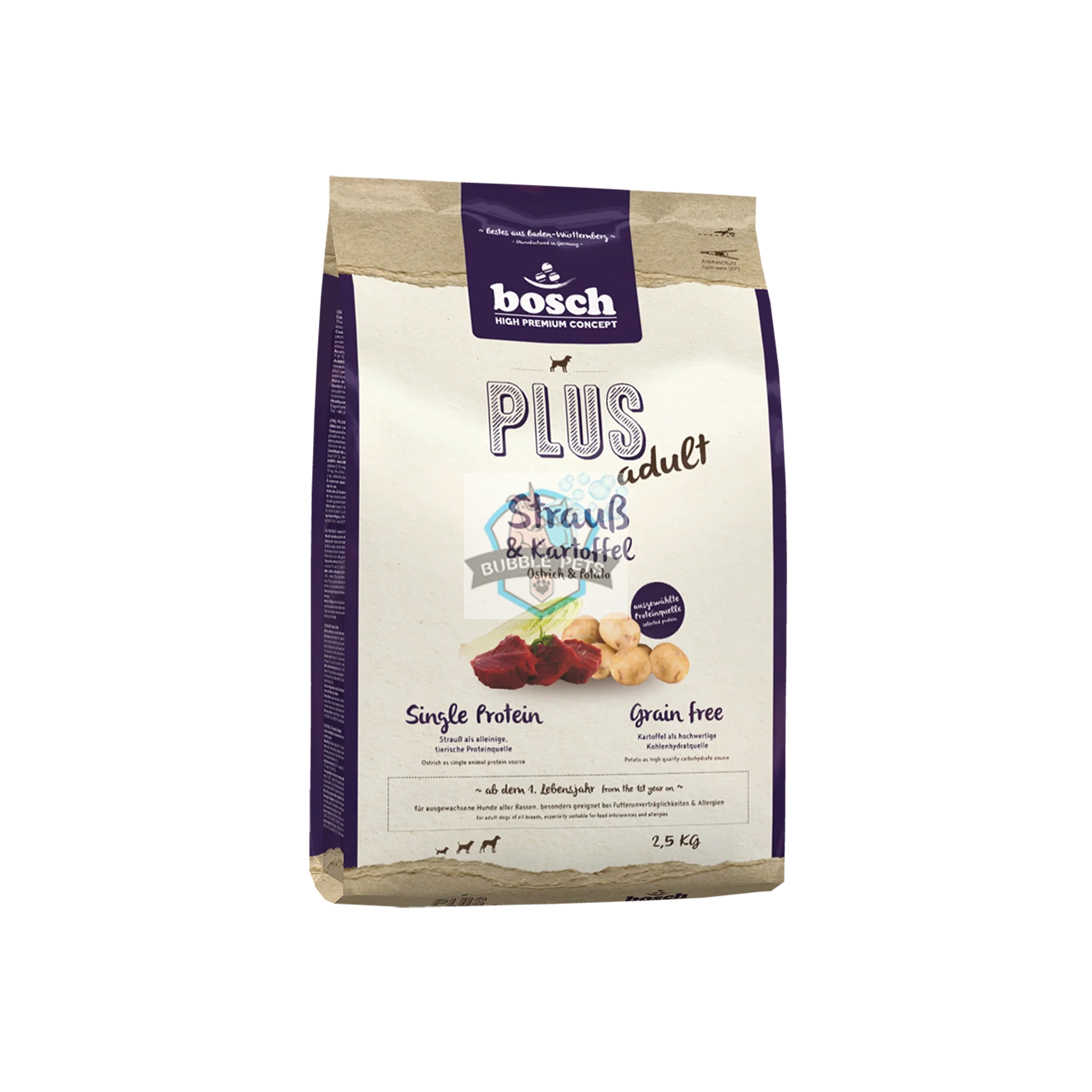 Bosch High Premium Plus Adult Ostrich & Potato Grain Free Dog Food