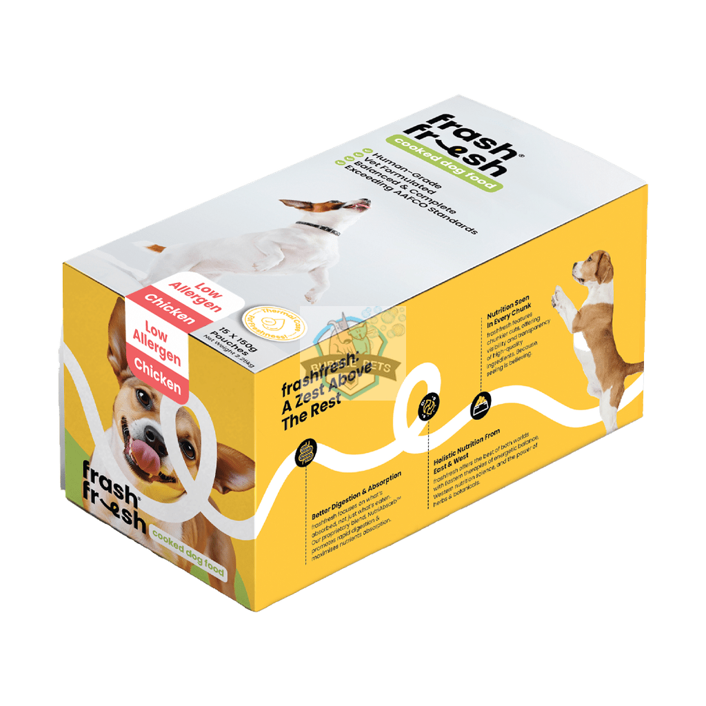 Frashfresh Cooked Low-Allergen Chicken Dog Food with NutriAbsorb