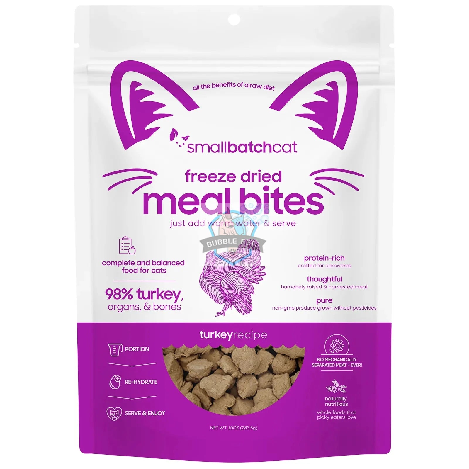 Smallbatch Turkey Freeze-Dried Bites for Cats