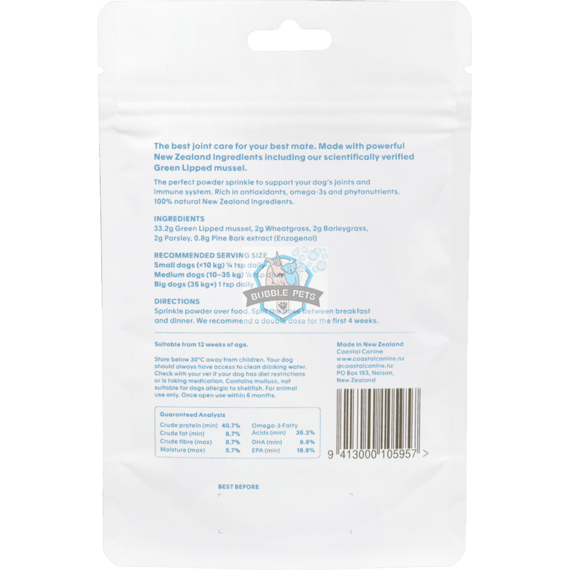 Coastal Canine Joint Booster Powder for Dogs - 40g