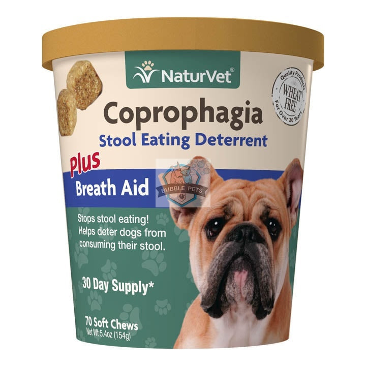 Naturvet Coprophagia Stool Eating Deterrent Plus Breath Aid Soft Chews