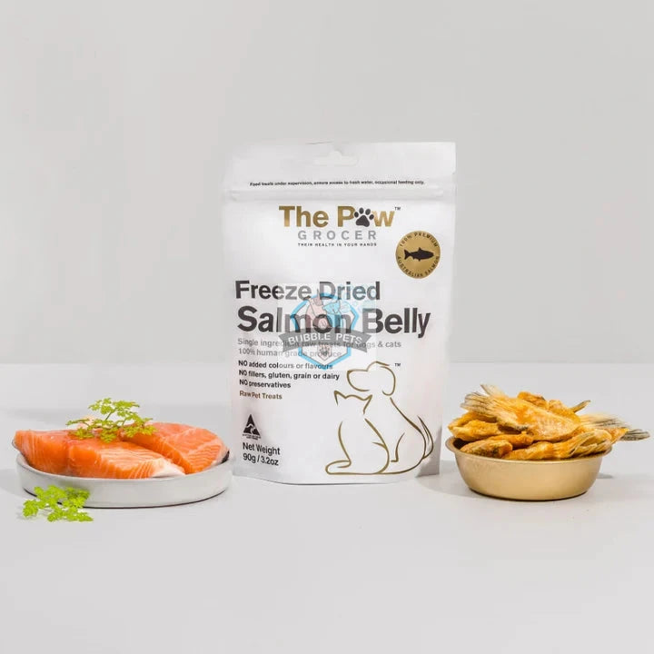 The Paw Grocer Salmon Belly Freeze Dried Single Protein Cat Dog