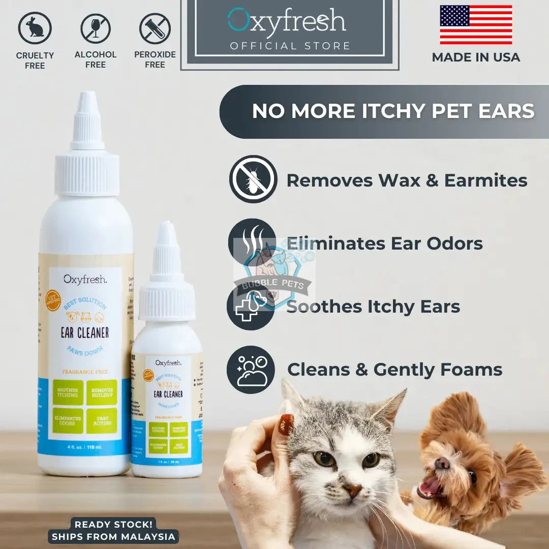 Oxyfresh Pet Ear Cleaner for Cats and Dogs