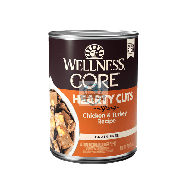 Wellness CORE Grain-Free Hearty Cuts in Gravy Chicken & Turkey Wet Dog Food