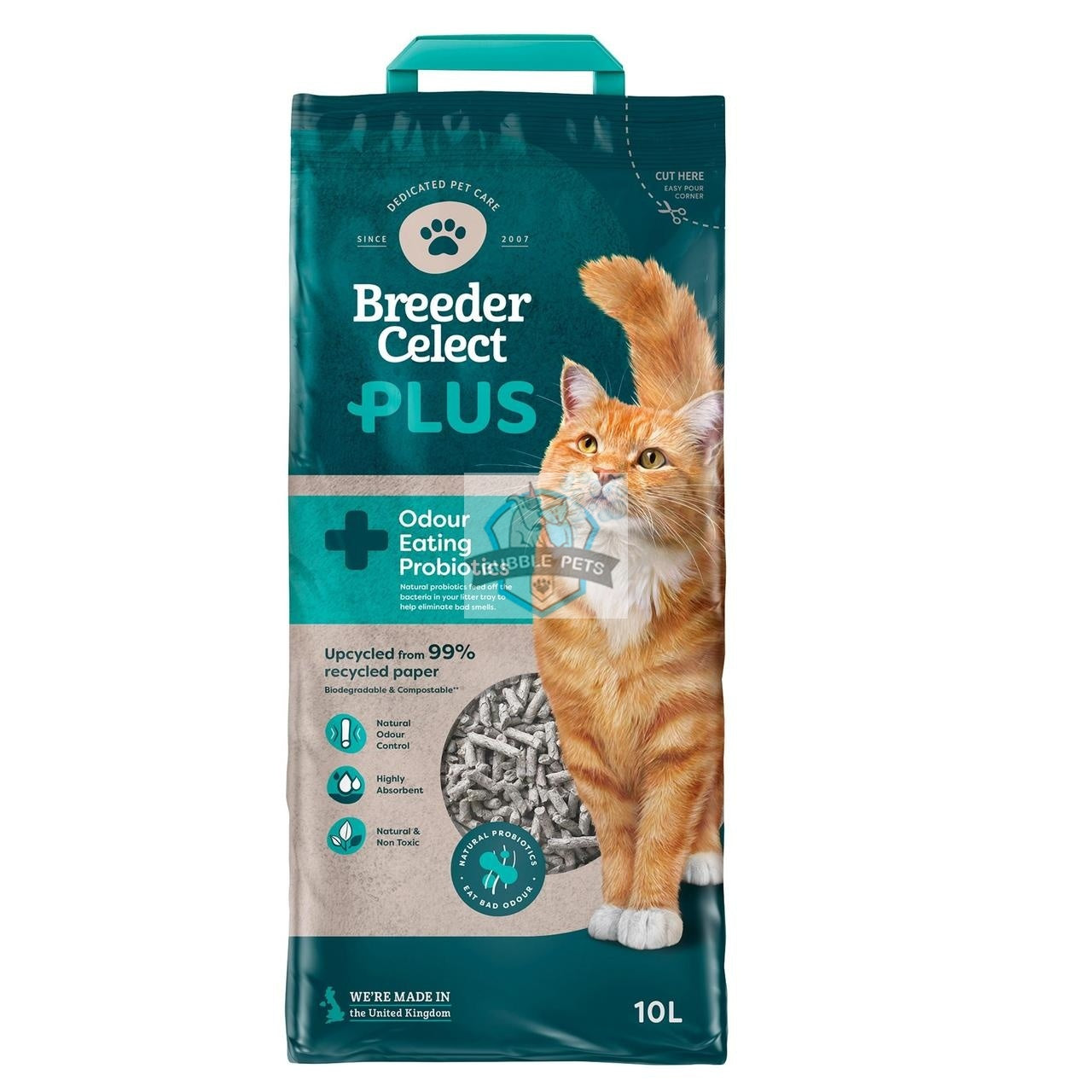 BreederCelect Plus Probiotic Recycled Paper Cat Litter