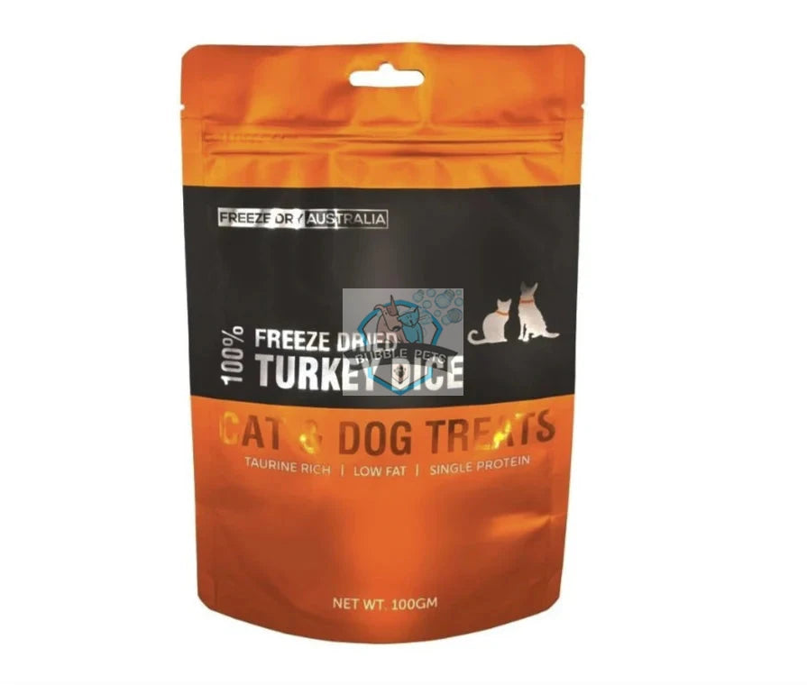 Freeze Dry Australia Turkey Dice  Pet Treats
