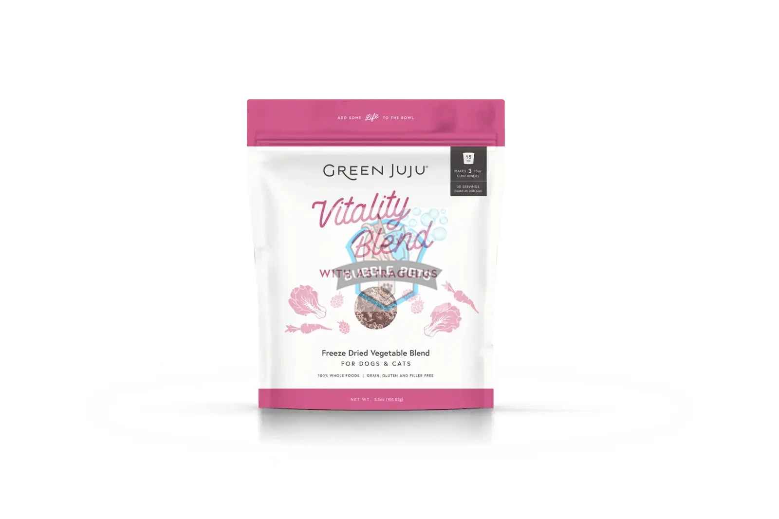 Green Juju Freeze Dried Vitality Blend with Astragulas