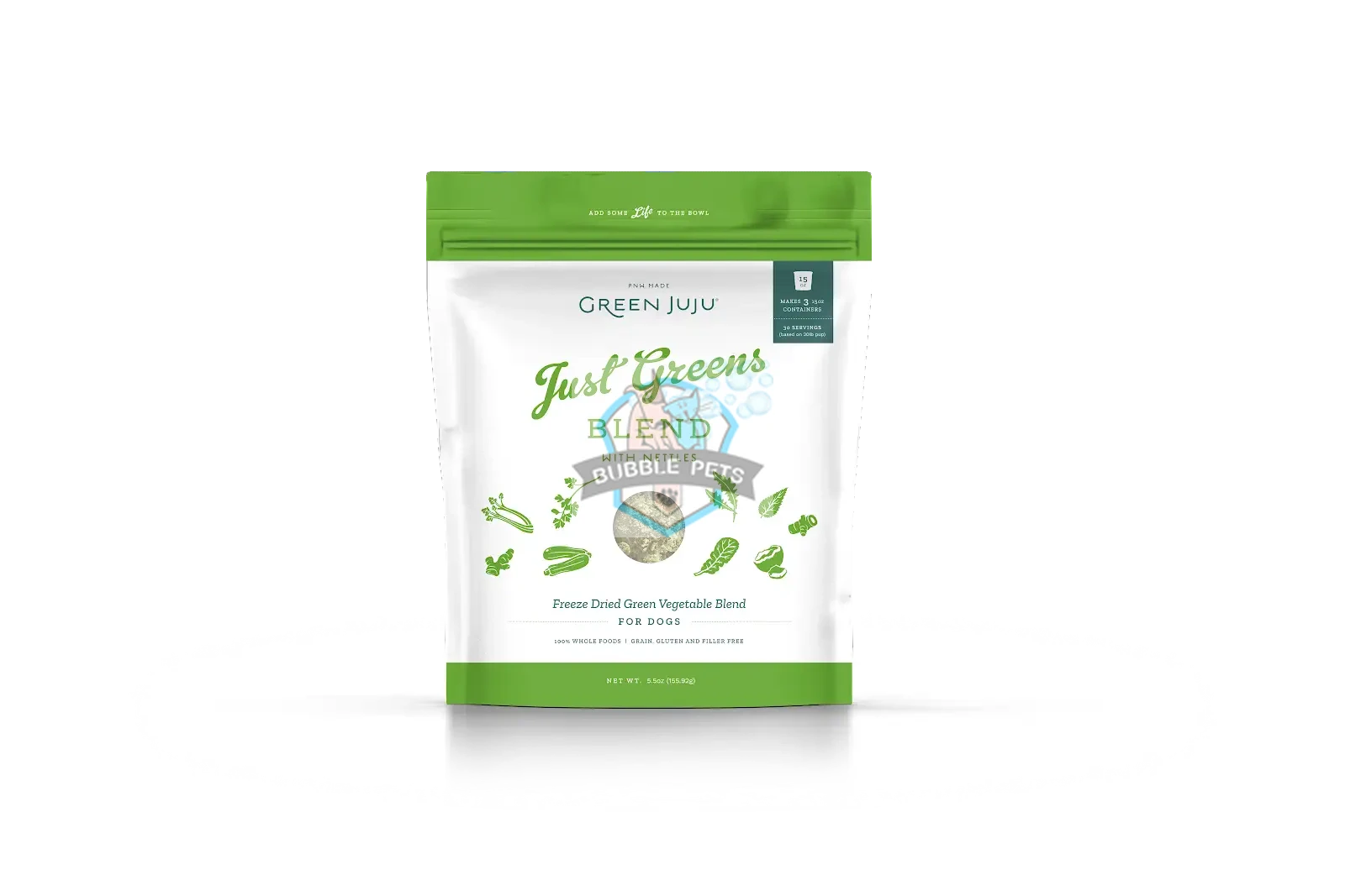 Green Juju Freeze Dried Just Greens Vegetable Blend with Nettles