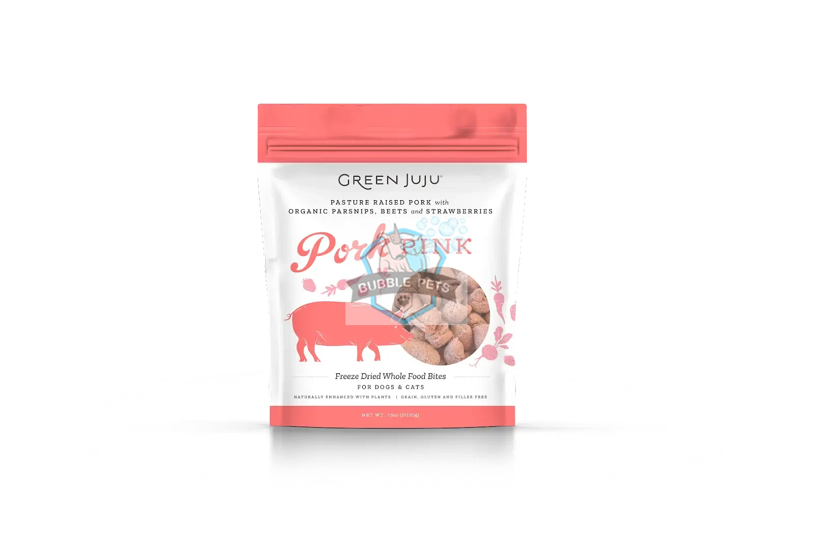 Green Juju Freeze Dried Pork Pink Whole Food Bites for Pets