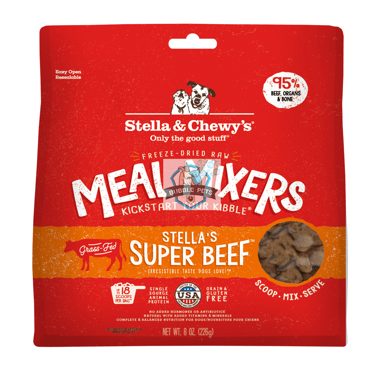Stella & Chewy's Freeze Dried Raw Super Beef Meal Mixers
