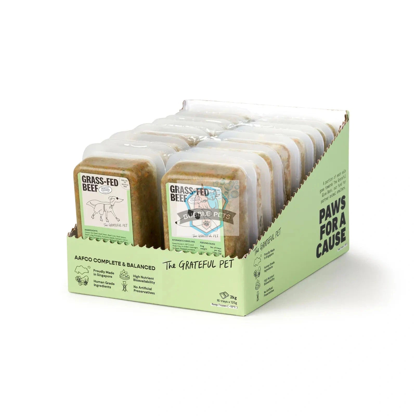 The Grateful Pet Gently Cooked (Grass Fed Beef) Fresh Frozen Dog Food