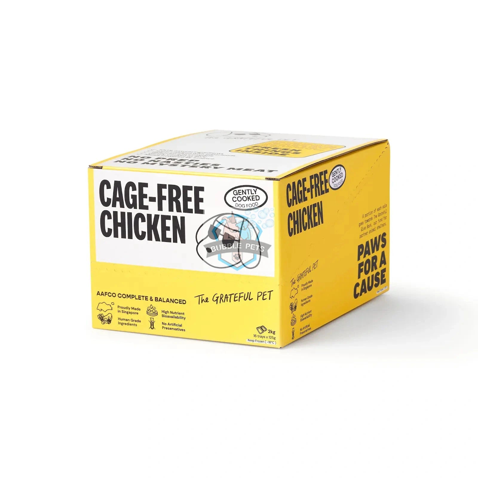 The Grateful Pet Gently Cooked (Cage-Free Chicken) Fresh Frozen Dog Food