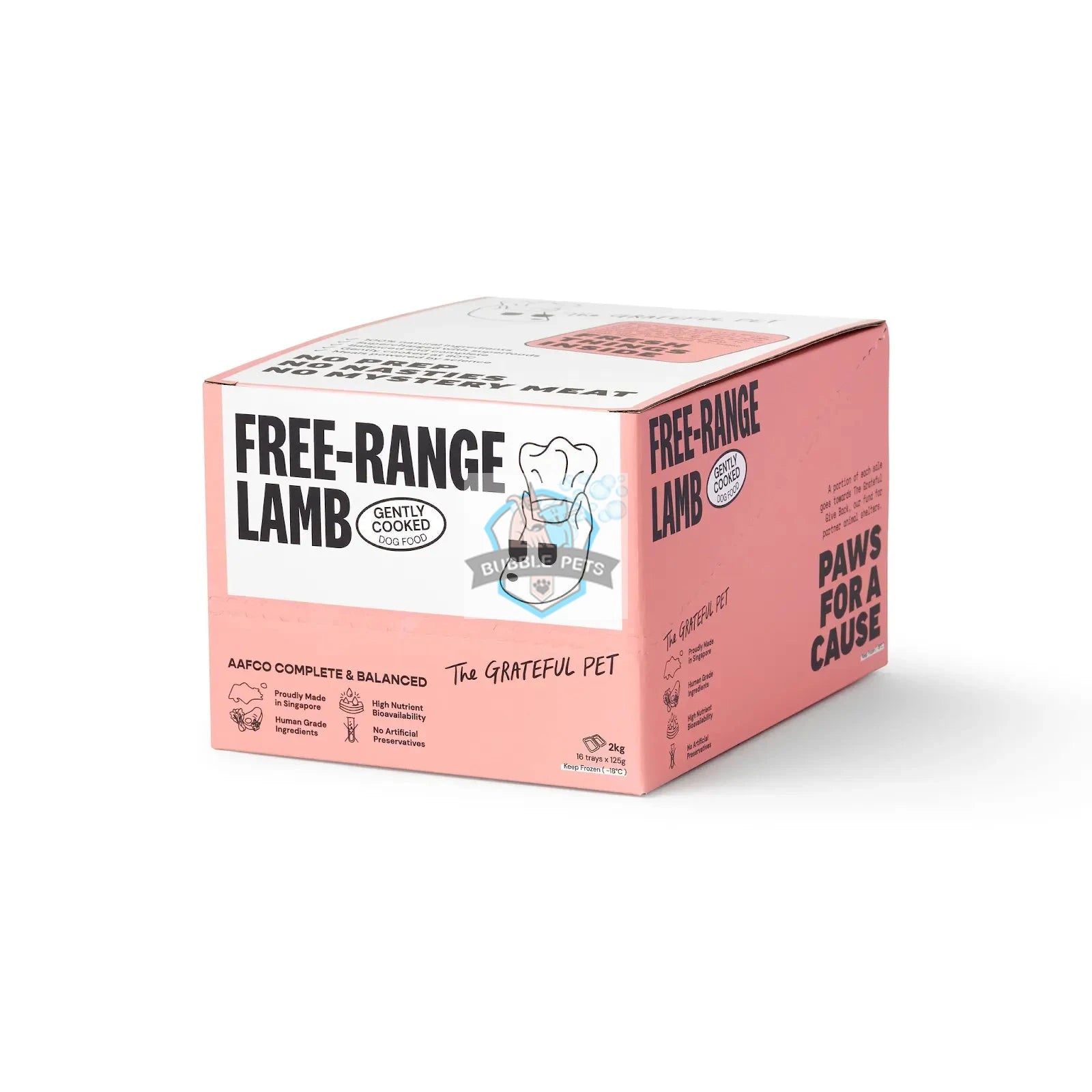 The Grateful Pet Gently Cooked (Free Range Lamb) Fresh Frozen Dog Food