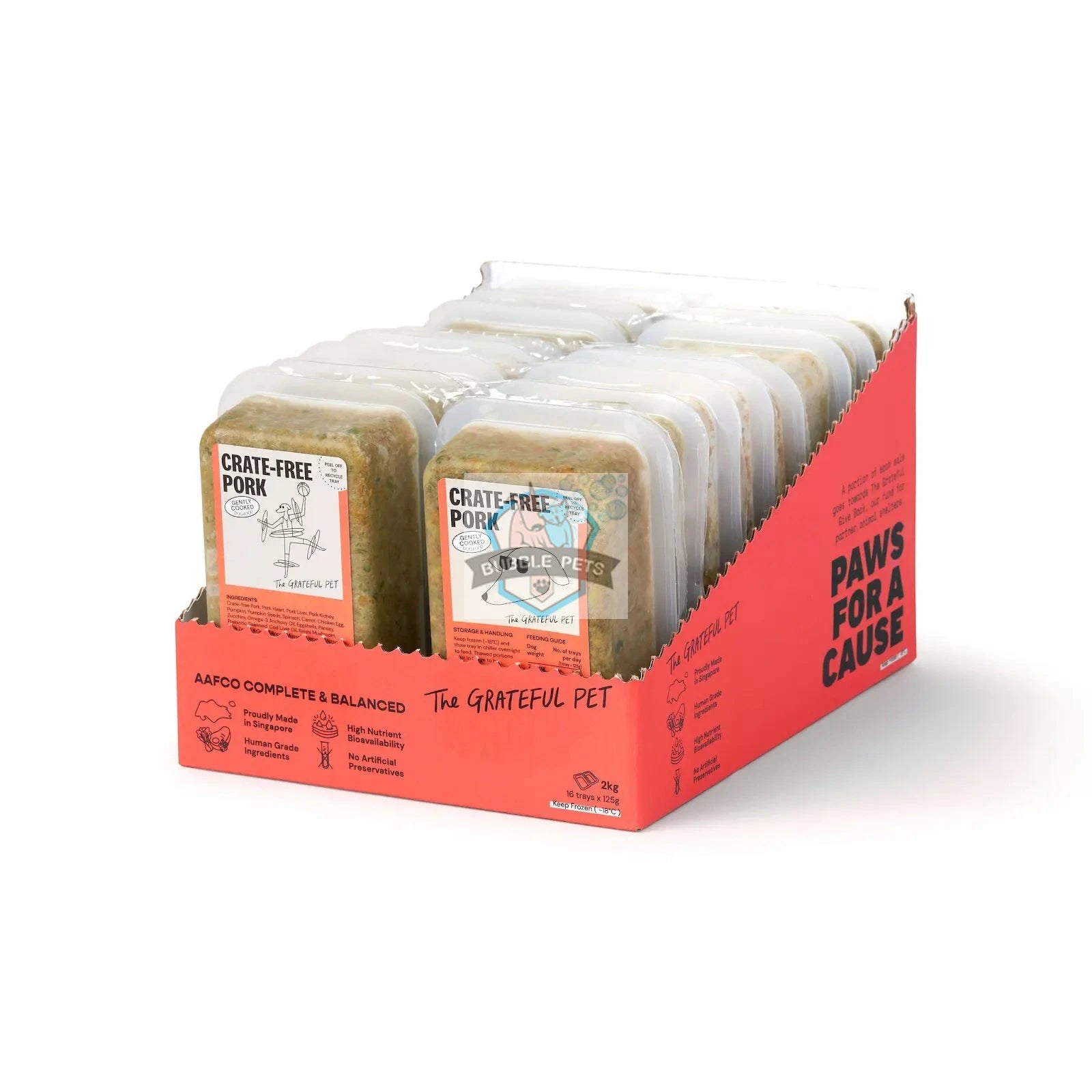 The Grateful Pet Gently Cooked (Crate-Free Pork) Fresh Frozen Dog Food