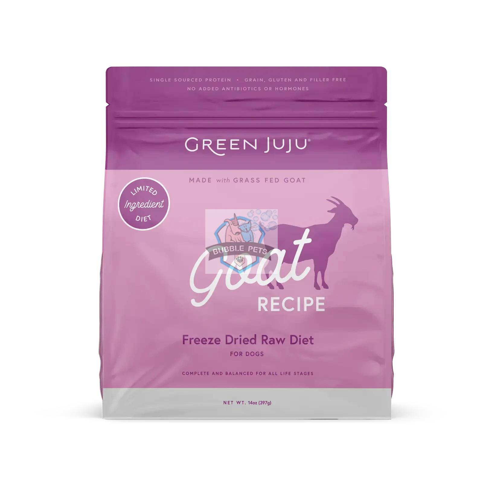 Green Juju Freeze Dried Goat Raw Diet Food for Dogs