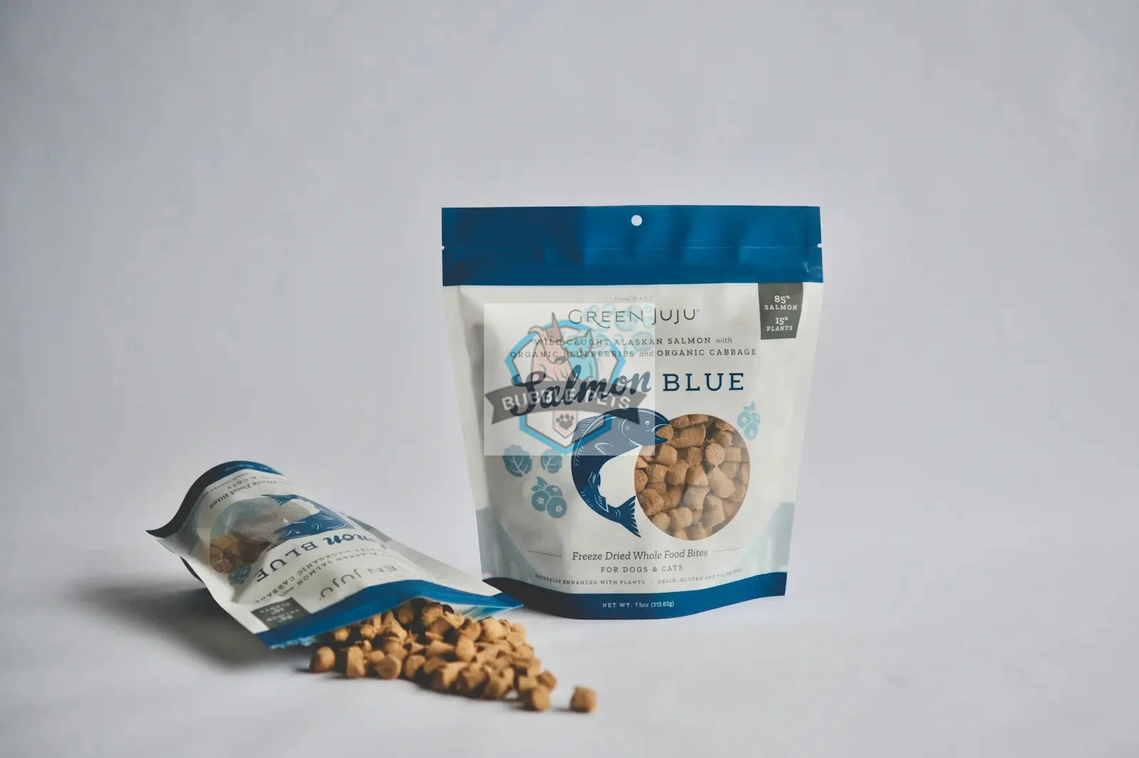 Green Juju Freeze Dried Salmon Blue Whole Food Bites for Pets