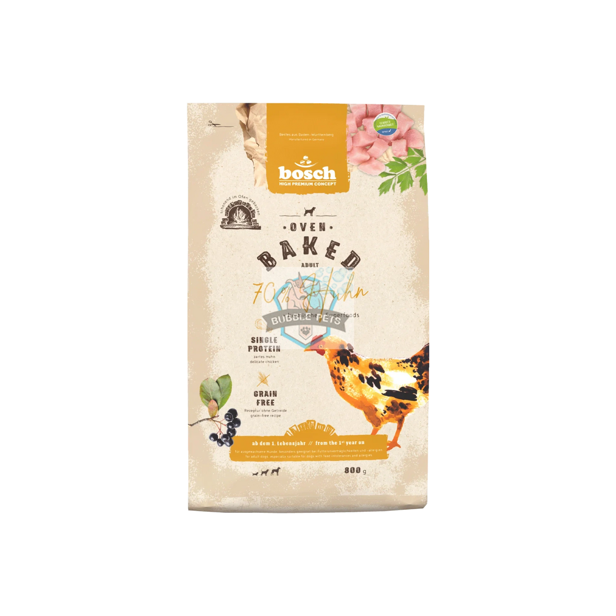 Bosch High Premium Oven Baked 70 Chicken Dry Dog Food — Singapore's