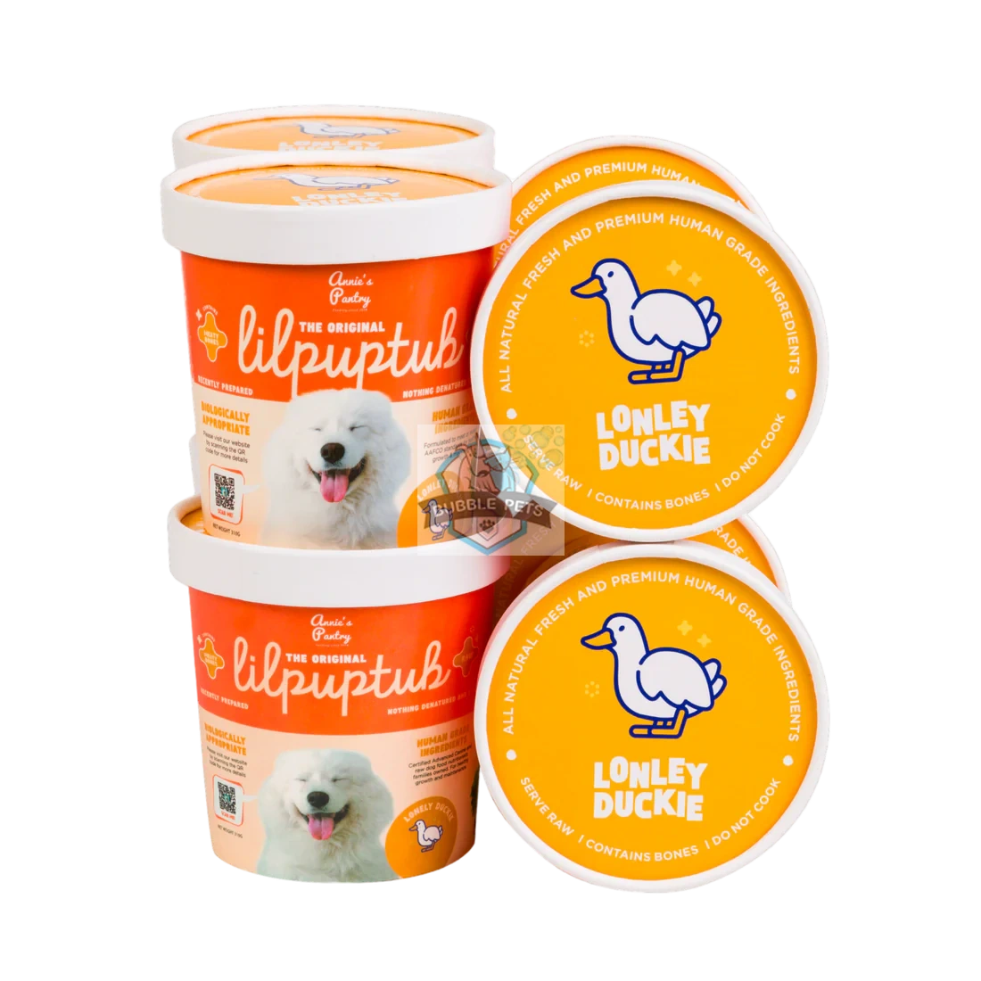 Annie's Pantry LilPupTubs Raw Dog Food (Lonely Duckie)