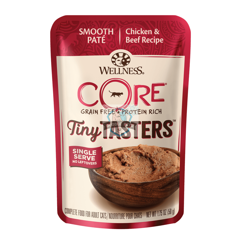 Wellness CORE Tiny Tasters Chicken & Beef Pate Pouch Cat Food