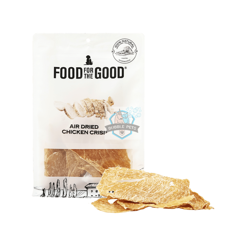 PROMOTION: Food For The Good Air Dried Duck Crisp/Chicken Crisp Cat & Dog Treats - 170gm