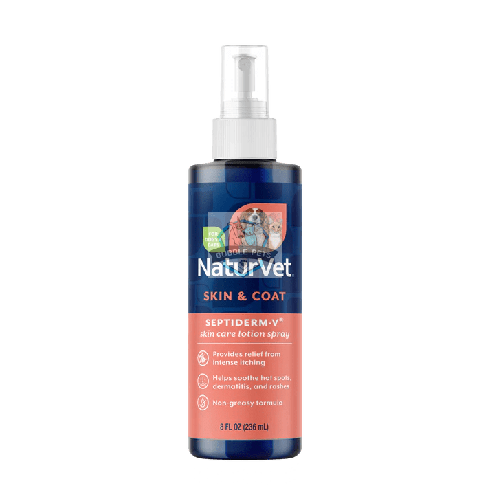 Naturvet Septiderm-V Skin Care Lotion for Dogs Cats Pets