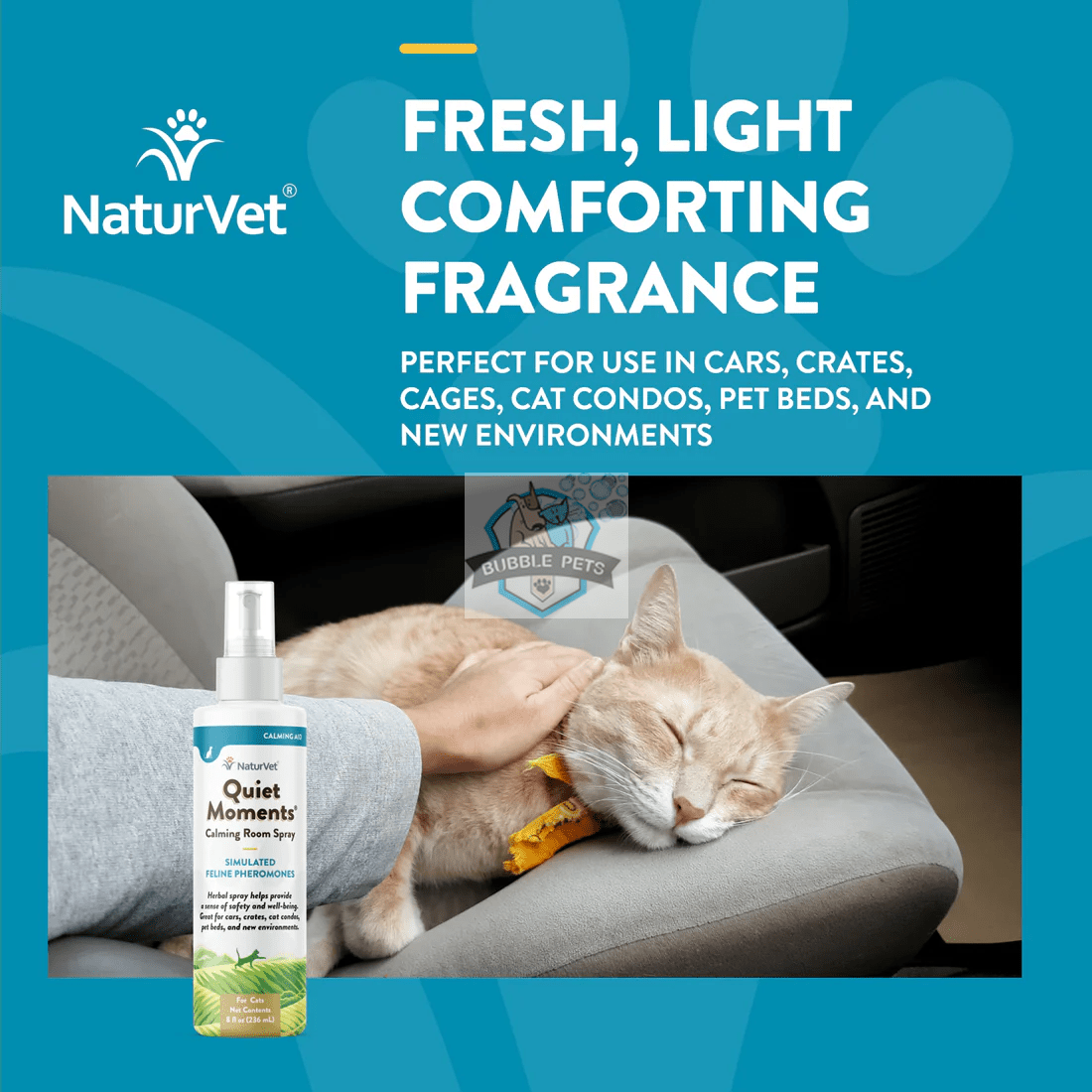 Naturvet Quiet Moments Herbal Calming Spray Feline [Volume: 8 fl.oz]