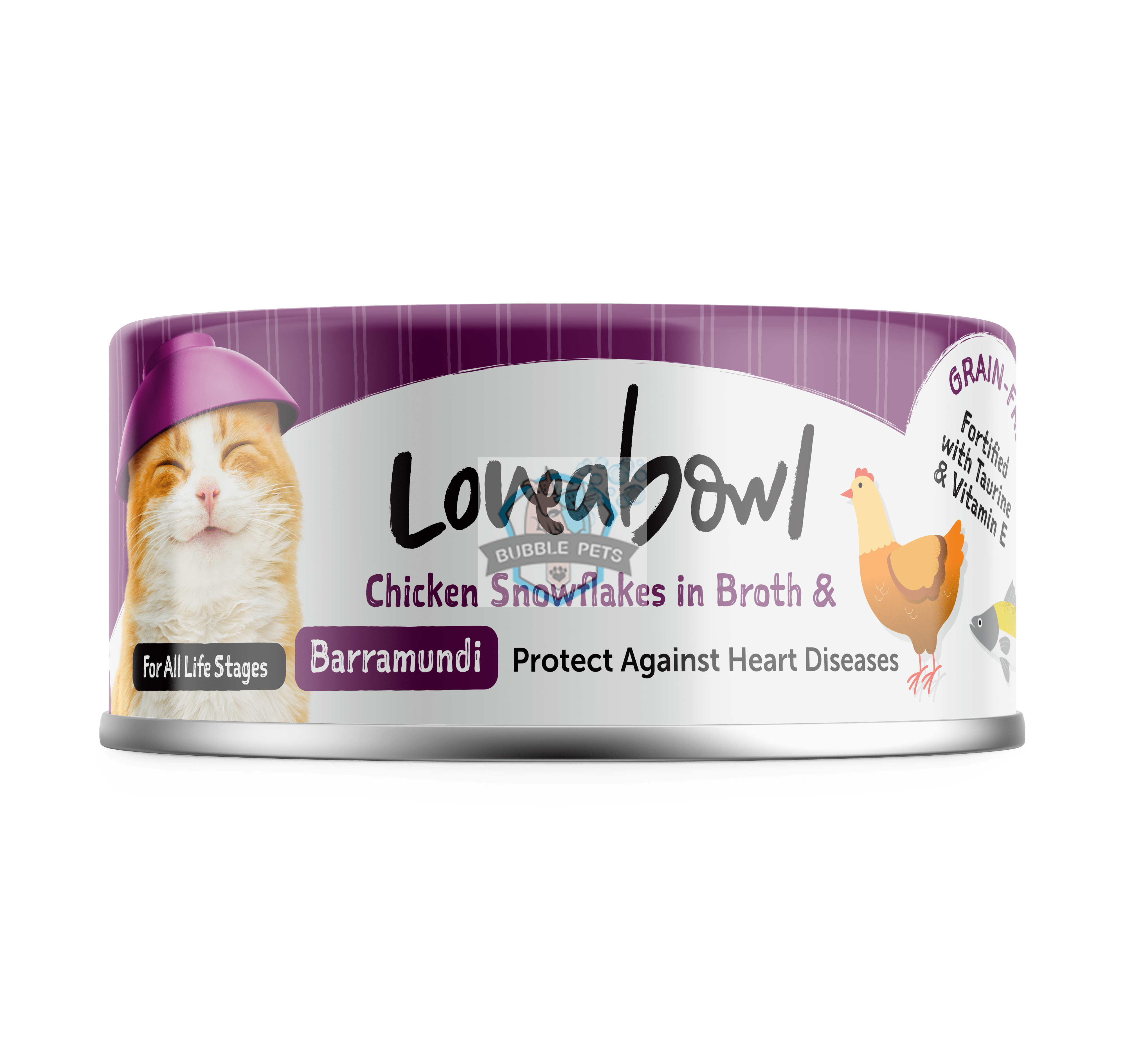 Loveabowl Chicken & Tuna in Broth Wet Cat Food 70g (Chicken & Barramundi)