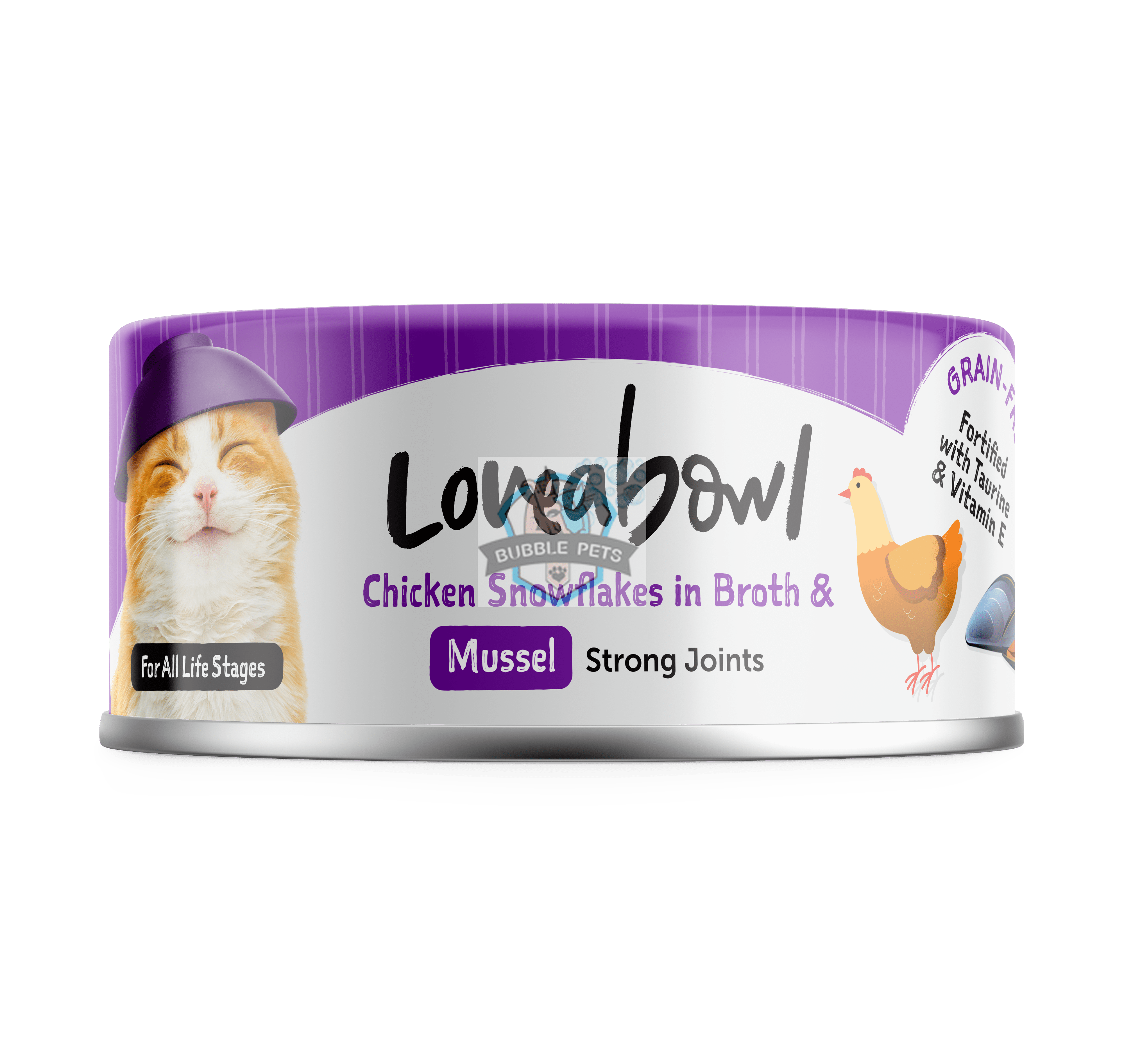 Loveabowl Chicken & Tuna in Broth Wet Cat Food 70g (Chicken & Mussel)