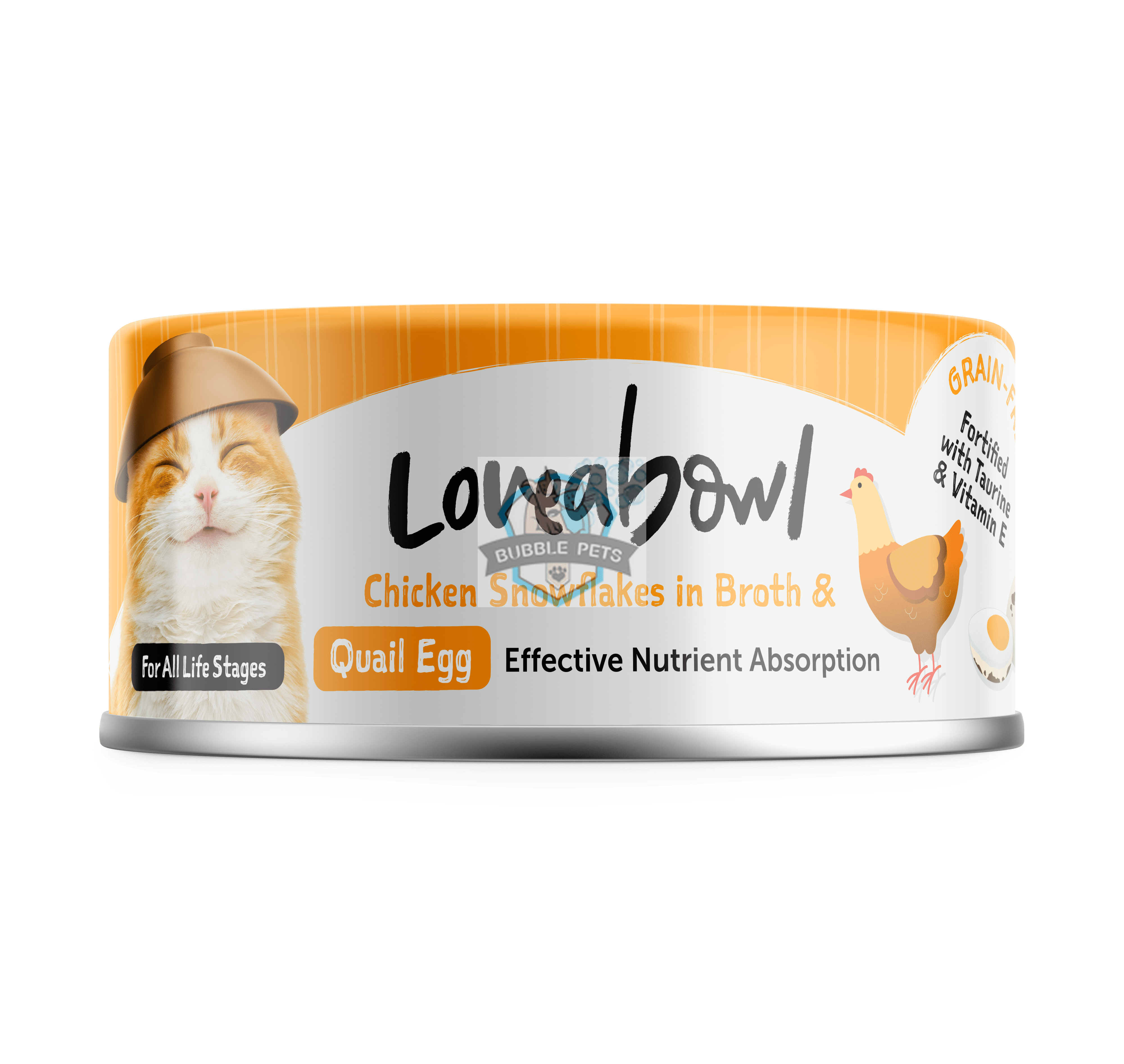 Loveabowl Chicken & Tuna in Broth Wet Cat Food 70g (Chicken & Quail Egg)