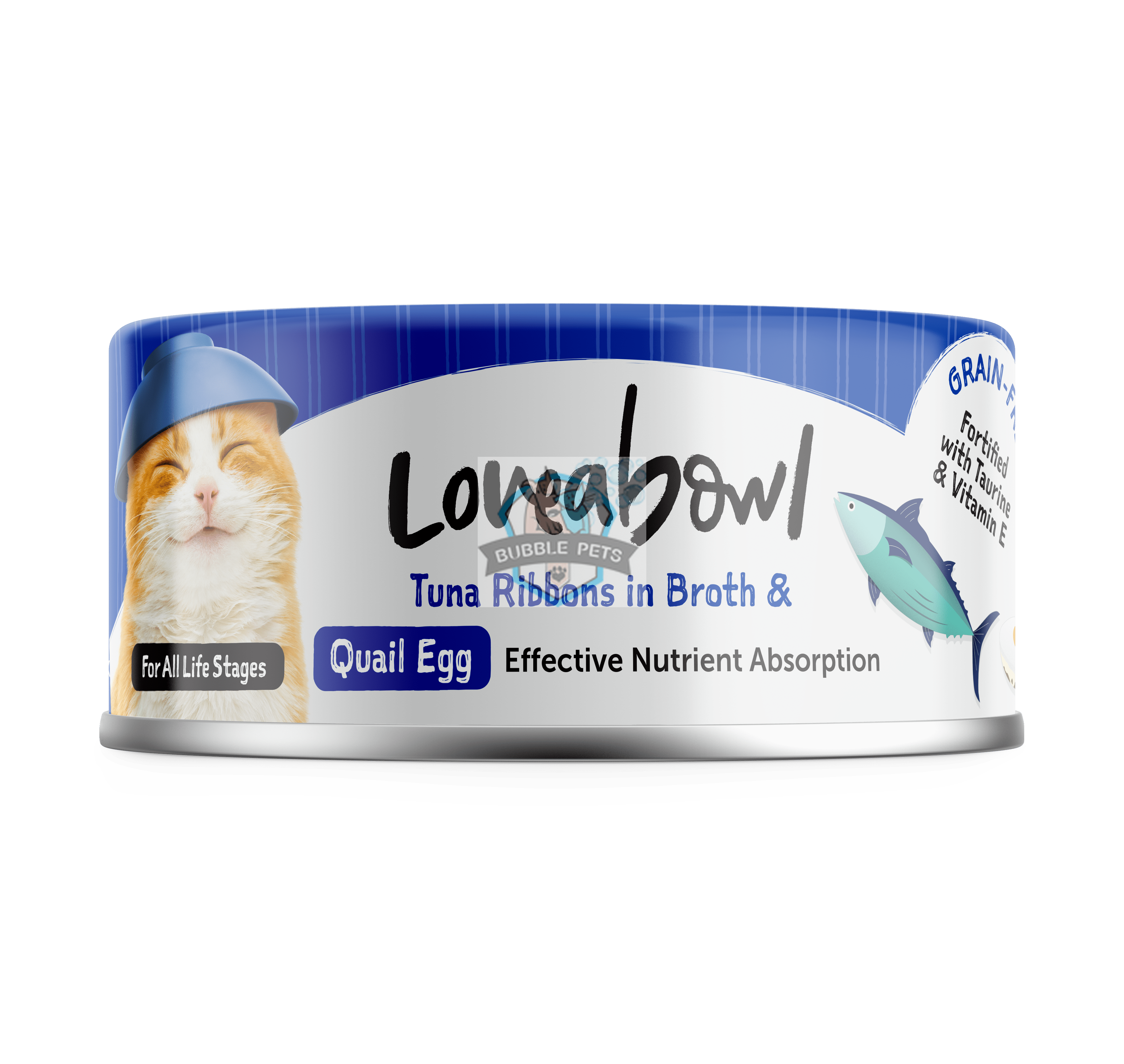 Loveabowl Chicken & Tuna in Broth Wet Cat Food 70g (Tuna & Quail Egg)