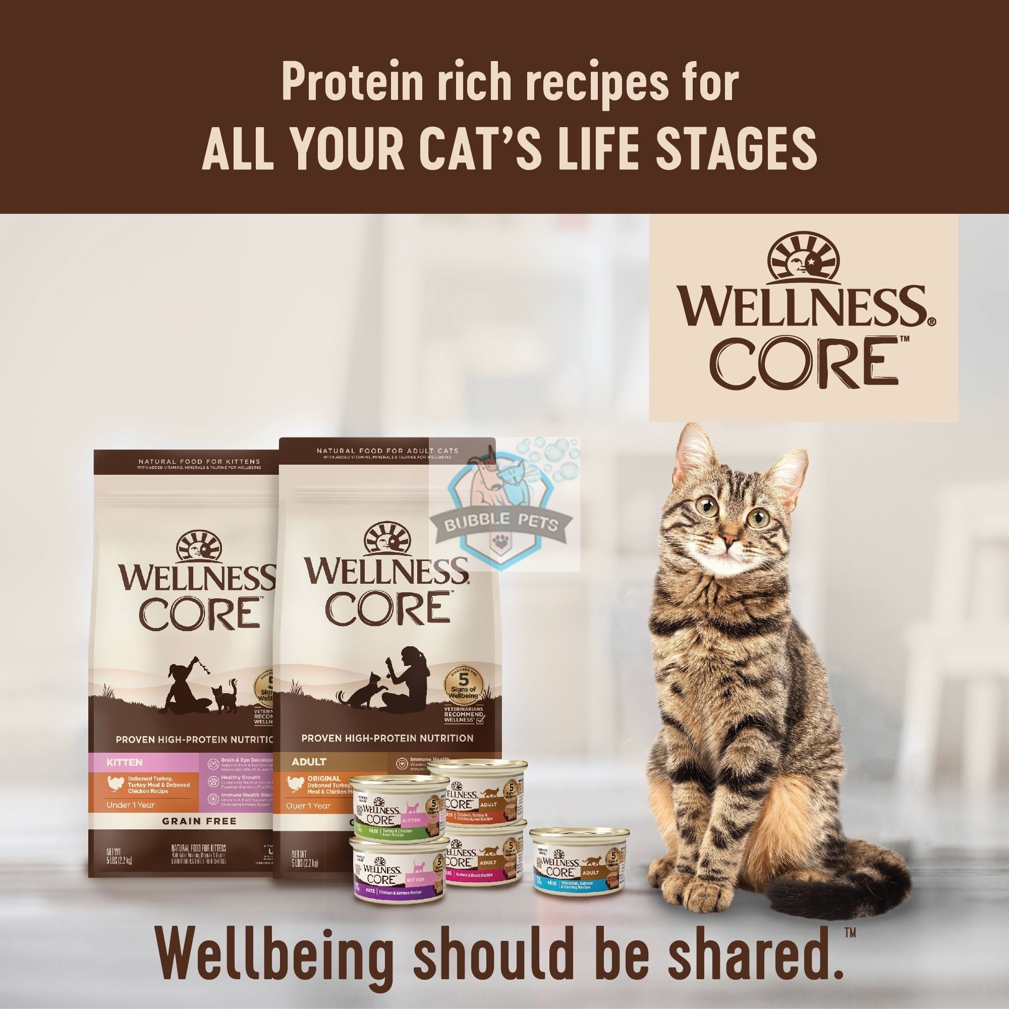 Wellness CORE Kitten Deboned Turkey, Turkey Meal & Deboned Chicken Dry Cat Food