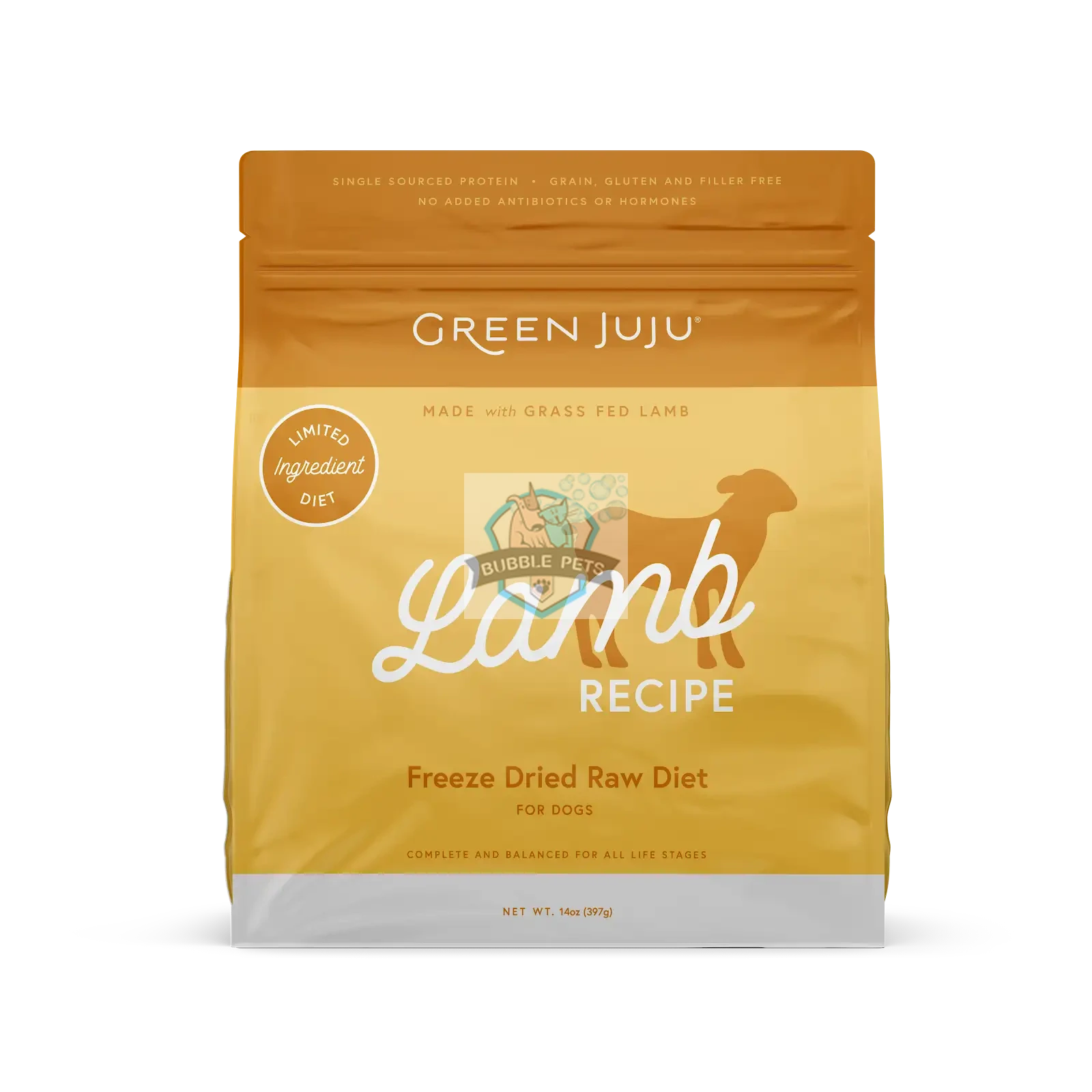 Green Juju Freeze Dried Lamb Raw Diet Food for Dogs