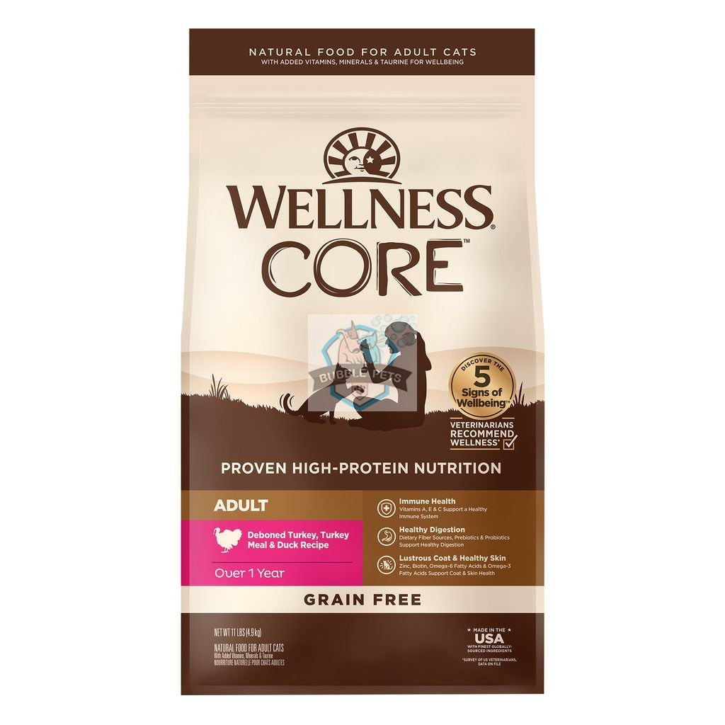 Wellness CORE Adult Turkey, Turkey Meal & Duck Dry Cat Food