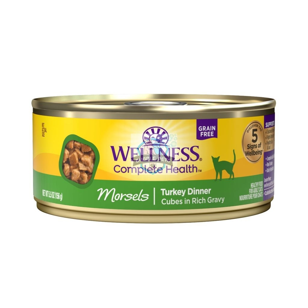 Wellness Complete Health Morsel Cubed Turkey Dinner Cat Can Food