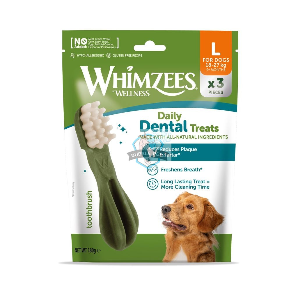 Whimzees Toothbrush Dental Treats for Dogs - Trial Bags size