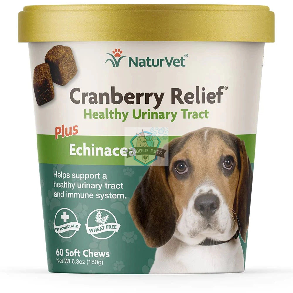 NaturVet Cranberry Relief Plus Echinacea Soft Chew Cup for Dogs