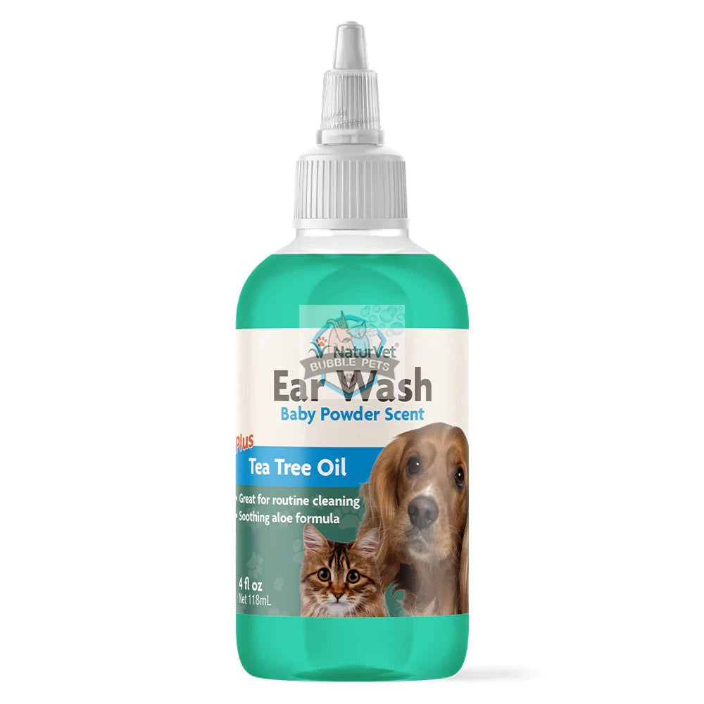 Naturvet Ear Wash With Tea Tree Oil for Dogs Cats