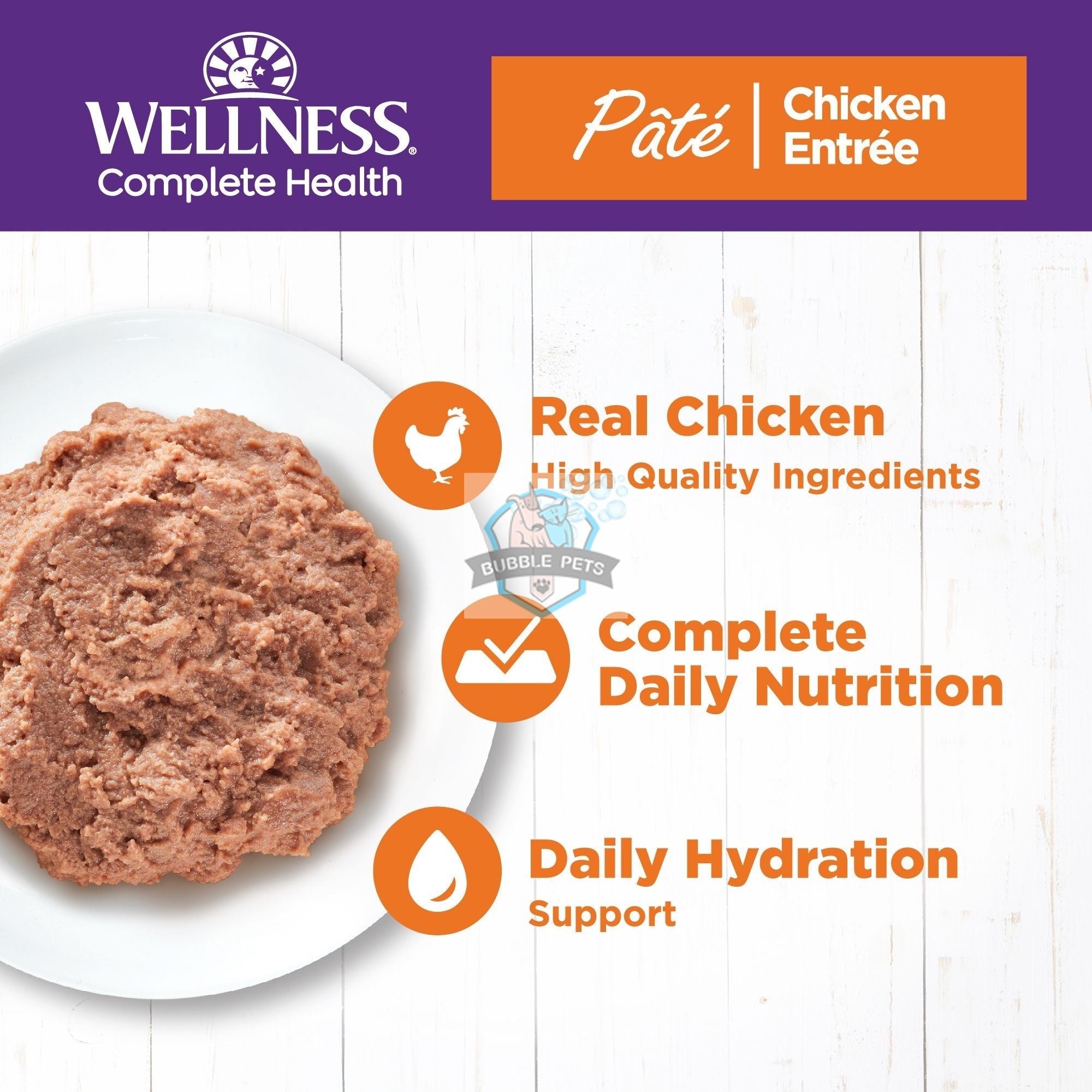 Wellness Complete Health Chicken Pate Canned Cat Food