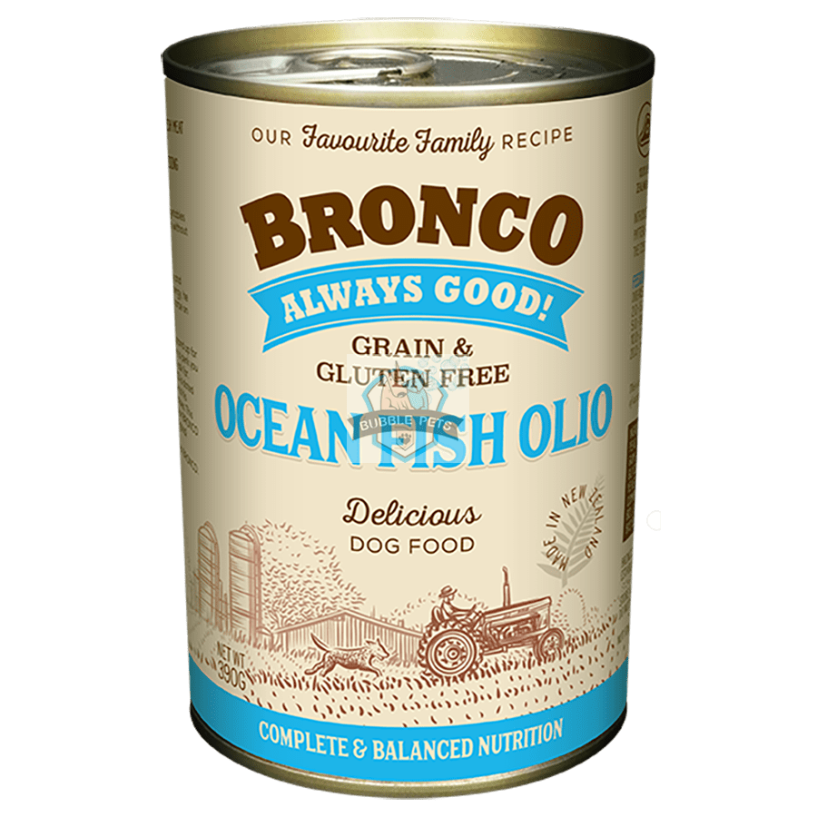 Bronco Ocean Fish Olio Grain-Free Canned Dog Food