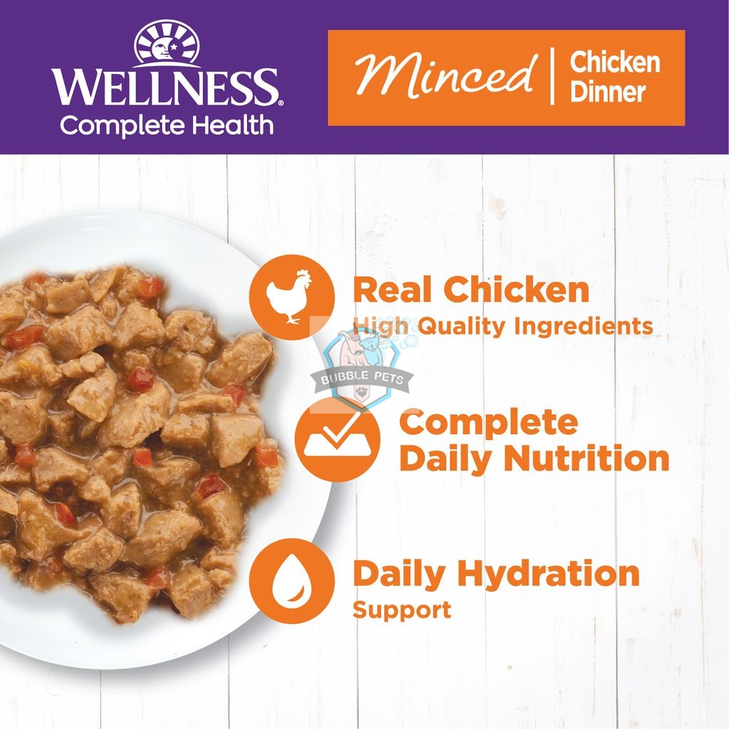 Wellness Complete Health Minced Chicken Dinner Canned Cat Food