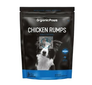Organic Paws Chicken Rumps Frozen Raw Dog Treats